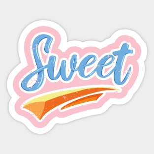 Sweet Distressed Typography Sticker